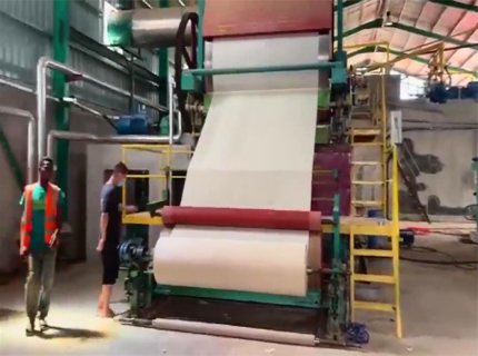 Máquina de papel de papel de pulpa de paja de arroz de trigo